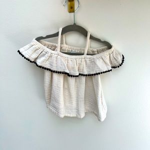 Off the shoulder ruffle top